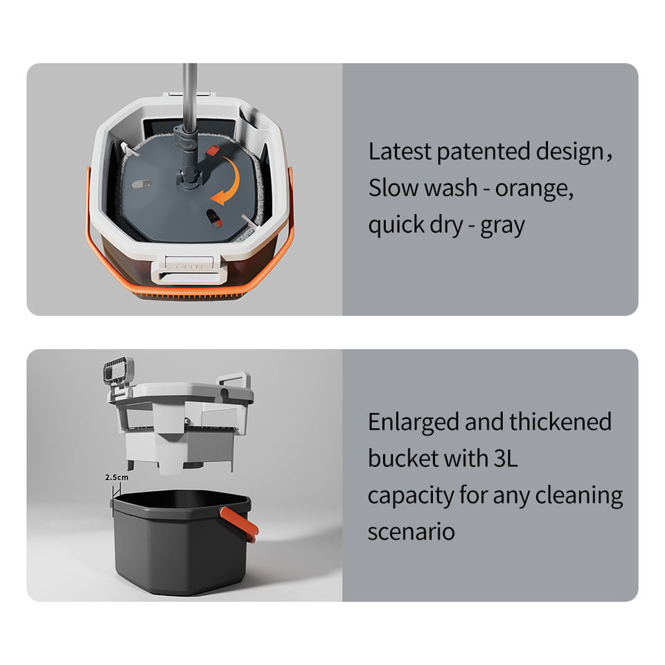 Cleanyx™ SpinClean Mop & Bucket System